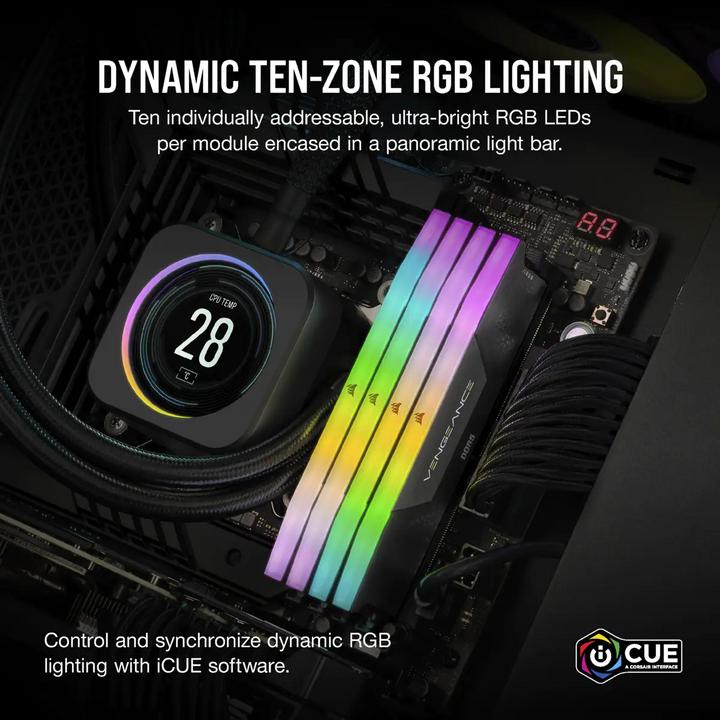 Produktbild Corsair Vengeance (2 x 16GB, 6800 MHz, DDR5-RAM, DIMM)