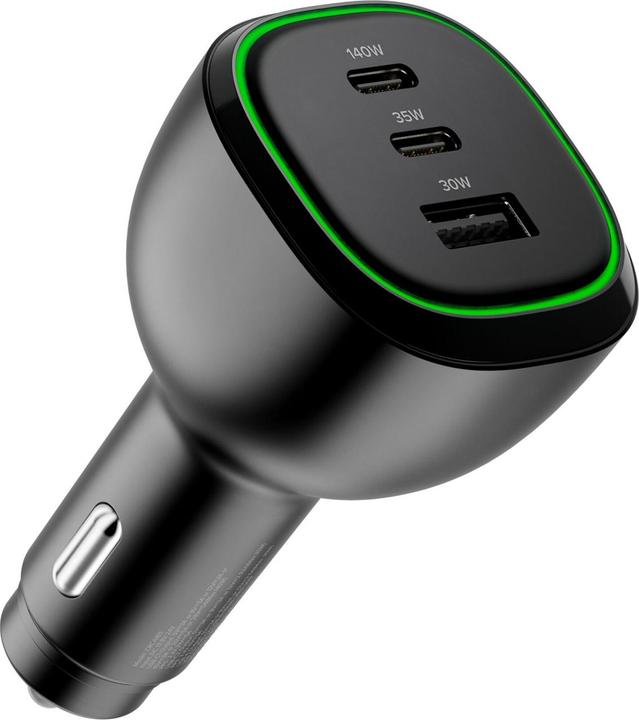 Produktbild Alogic Lagegerät Auto 165W 2xUSB-C+1xUSB-A + 240W Kabel 1m