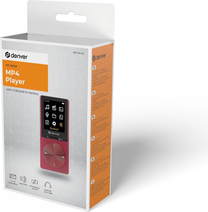 Image du produit Denver MP-1820R Rouge (4 Go)
