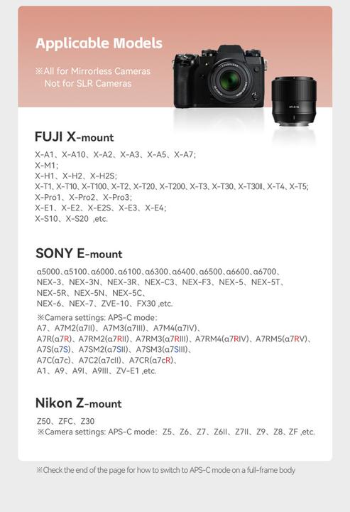 Actual product image TTArtisan AF 56mm f/1.8 for Fuji X (Fujifilm X, APS-C / DX)