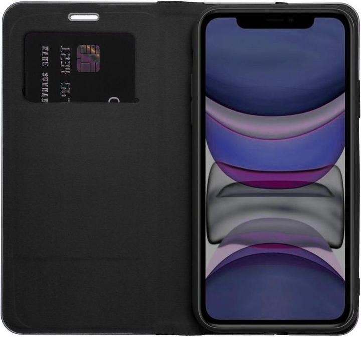 Actual product image OEM Book case LUNA Book Carbon for IPHONE 15 black (Apple iPhone 15)