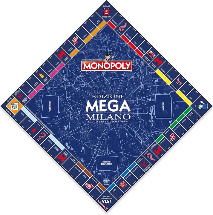 Immagine prodotto Winning Moves WM03159-ITA-6 - MONOPOLY - EDIZIONE MEGA MILANO CITTA' METROPOLITANA