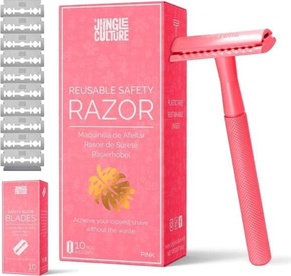 Jungle Culture - Wiederverwendbare Rasierhobel in Hot Pink