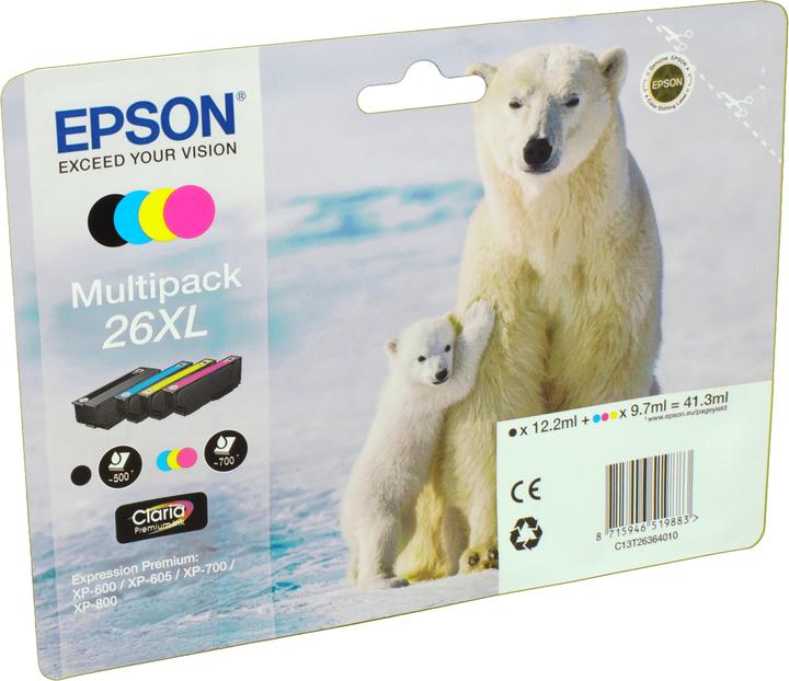 Produktbild Epson 26XL Claria Premium Multipack (M, C, Y, BK)