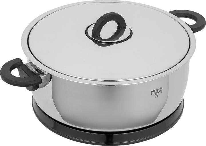 Actual product image Kuhn Rikon DUROTHERM® PRO Black Serving casserole 3.0 L · Ø 22 cm (22 cm, Casserole + Stewpot, Stainless steel)