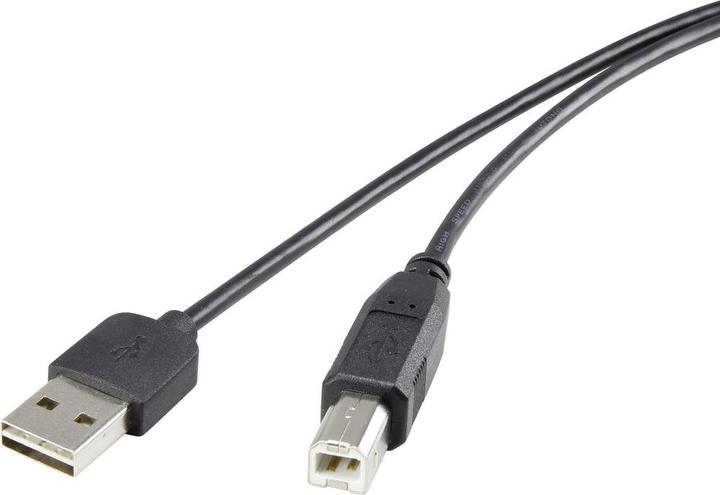 Produktbild Renkforce USB 2 A/B Anschlusskabel 1.8 m mit Wende-Stecker - Kabel nie wieder falsch herum einstecken (1.80 m, USB 2.0)