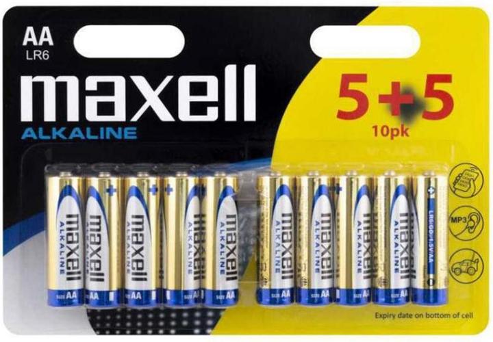 Actual product image Maxell Battery AA 5+5 pieces (10 pcs., AA)