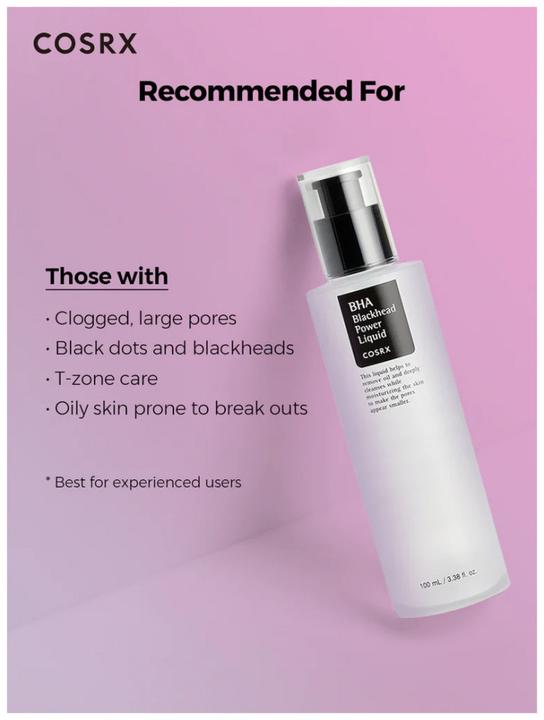 Actual product image Cosrx BHA Blackhead Power Liquid (Exfoliation, 100 ml)