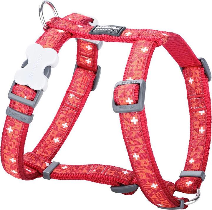Red Dingo Dog harness Swiss Cross, red, L (L, Dog, Dog sport)