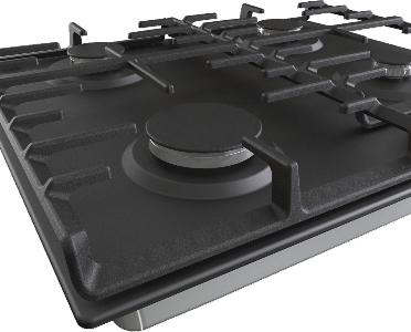 Actual product image Gorenje G642AB raised Black Built-in Gas 4 zone(s)