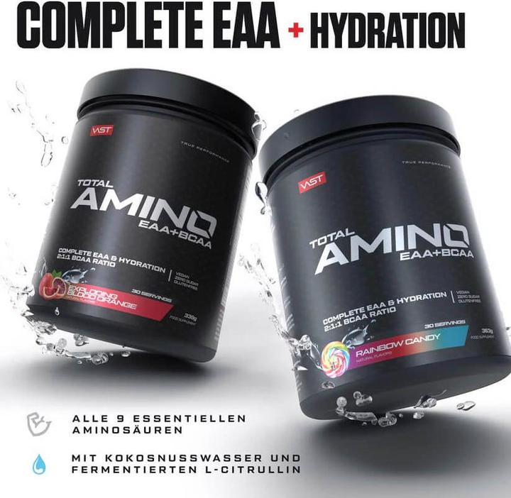 Actual product image Vast Total Amino EAA+ (345G can) (Peach Icetea, 1 pcs., 345 g)