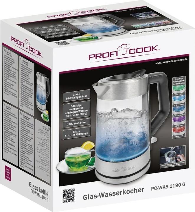Immagine prodotto Proficook Bollitore elettrico PC WKS 1190 G (1.70 l)