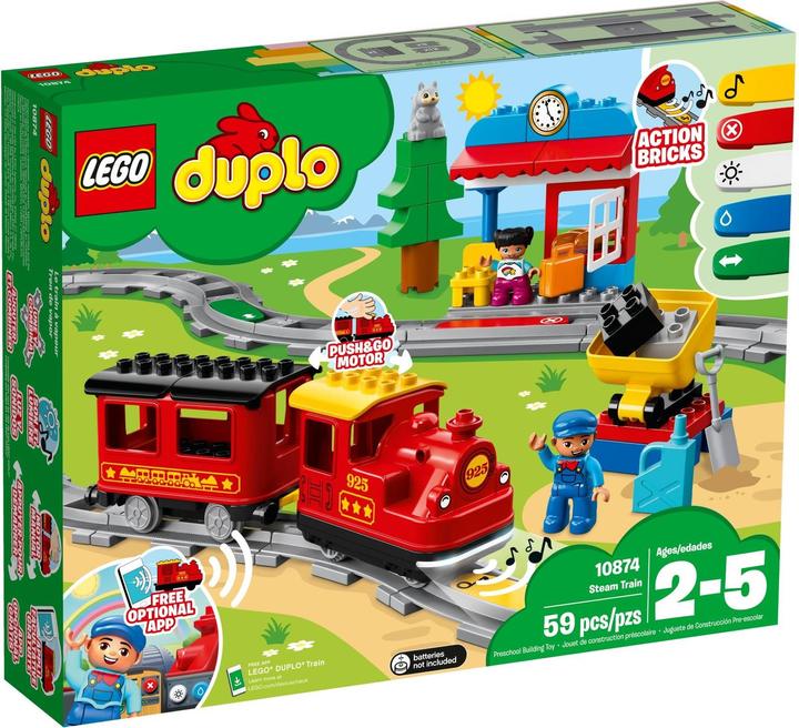 Produktbild LEGO End-Of-Live Set Dampfeisenbahn - 10874 NEU! Teile 59x (10874)