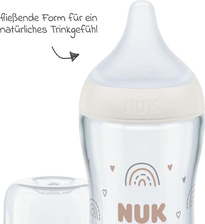 Produktbild NUK Babyflaschen Premium Glas-Flaschen-Set Perfect Match 11-tlg. (230 ml)