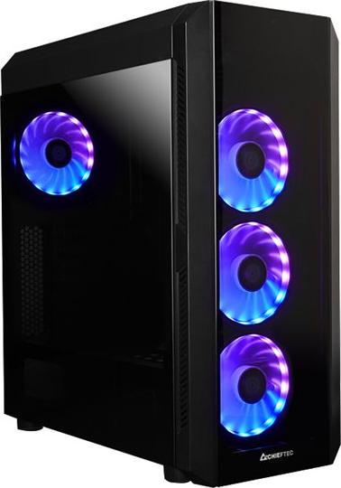 Actual product image Chieftec Scorpion III (black, tempered glass) (Mini-ITX, mATX)