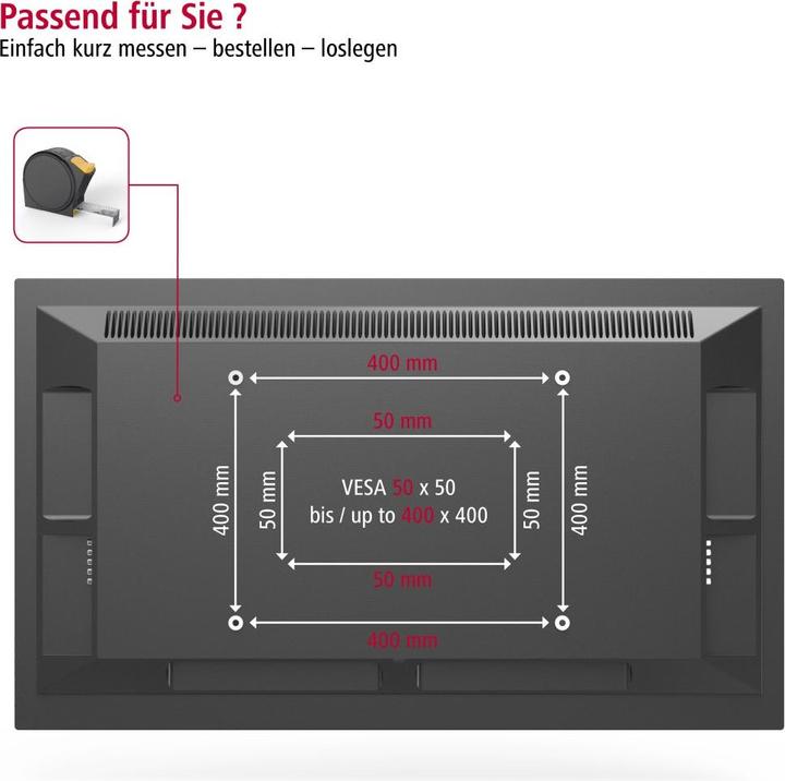 Produktbild Hama TV-Wandhalterung (Wand, 75", 40 kg)