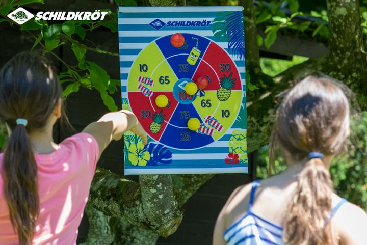 Actual product image Schildkröt Roll Up Dart Set Velcro disc 51x41 cm, 2x3 balls Ø 3 cm, from 3 years onwards