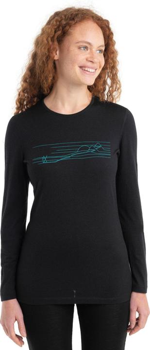 Actual product image Icebreaker Women 200 Oasis LS Crewe Ski Stripes (XS)