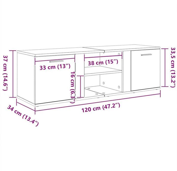 Produktbild VidaXL Roslyn (120 x 34 x 37 cm)