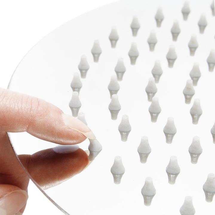 Actual product image Wiltec Rain Overhead Shower Head Round Stainless Steel Ultra Thin 25cm