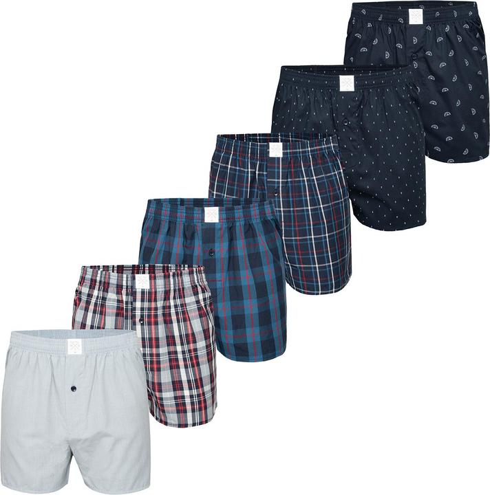 Mg-1 Boxer Classic Checks (XL, 6er Pack)