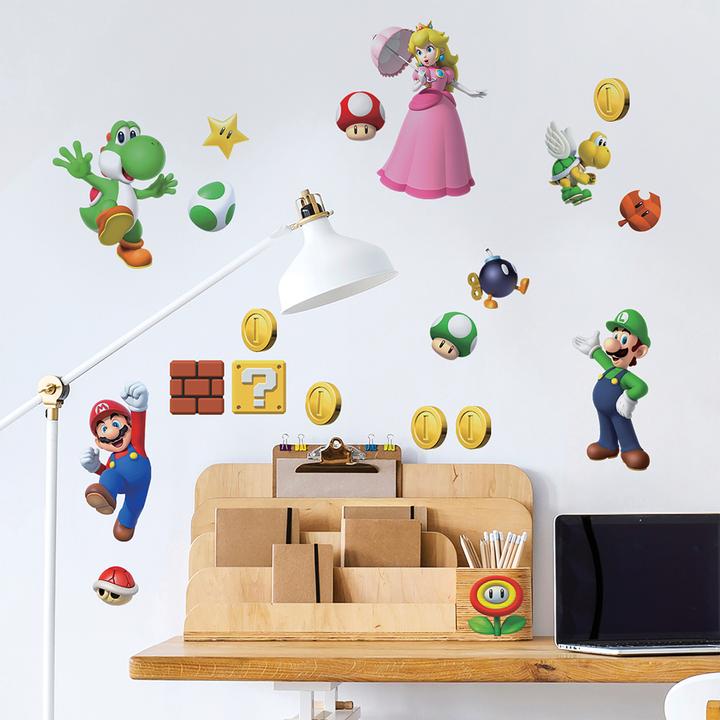Produktbild Roommates Super Mario Brothers Peel And Stick Wall Decals