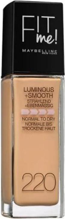 Actual product image Maybelline New York Fit Me! liquid make-up (220 Natural Beige)
