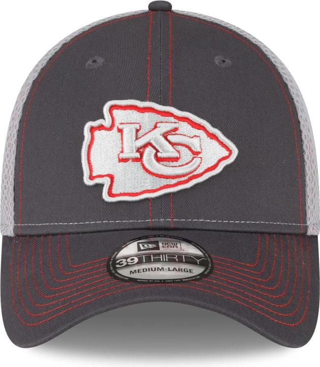 Actual product image New Era 39Thirty Stretch Mesh Cap - Kansas City Chiefs - M/L (M/L)