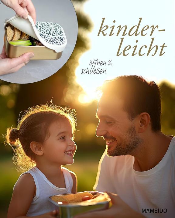 Actual product image Mameido Brotdose, unterteilt