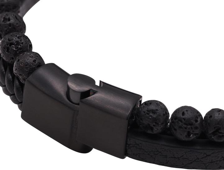 Actual product image Heideman Glenn black and brown colours (17 cm, 100% leather)