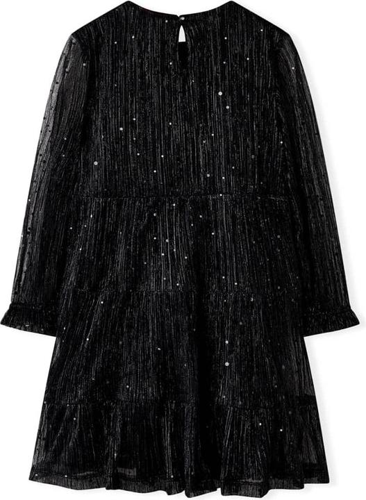 Produktbild VidaXL Kinderkleid mit Langen Ärmeln Schwarz 104,Aussenmaterial (104)