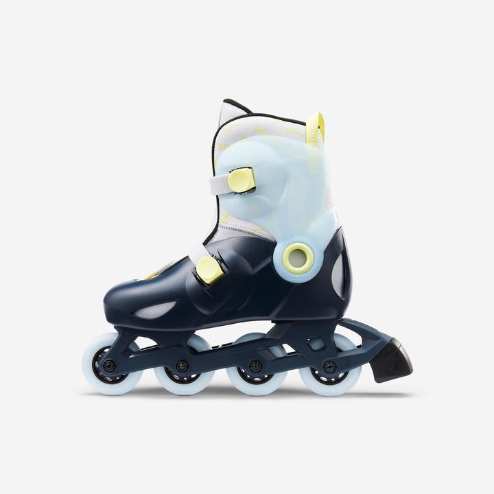 Produktbild Oxelo Play 5 Kids' Inline Skates - Blue/Lemon yellow (32, 34)