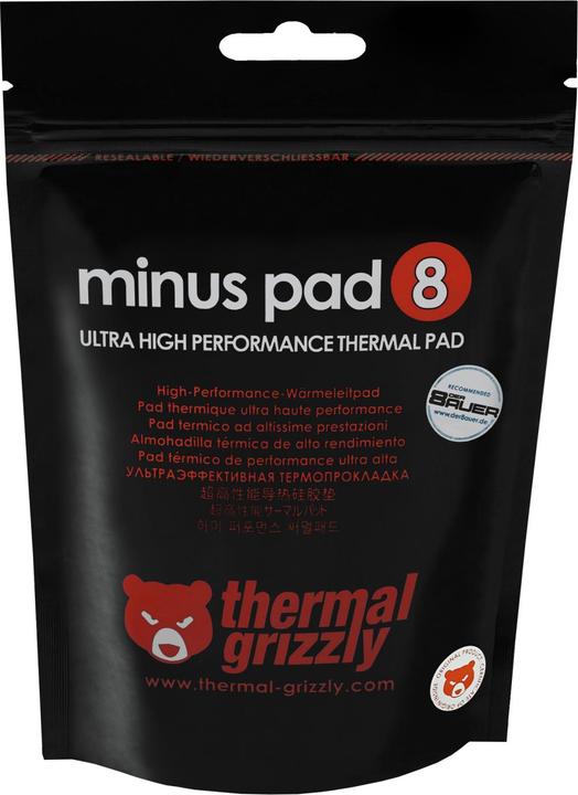 Actual product image Thermal Grizzly Minus Pad 8 - 120 (3 mm, 8 W/m K)