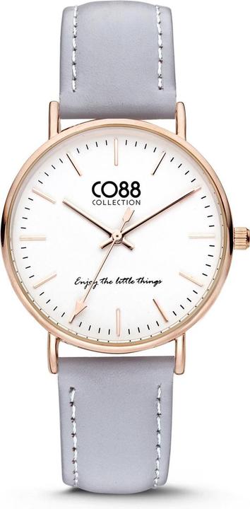 CO88 Collection CO88 -Kollektion 8CW -10003 - Uhr - Lederband - Hellblau - 36 mm (36 mm)