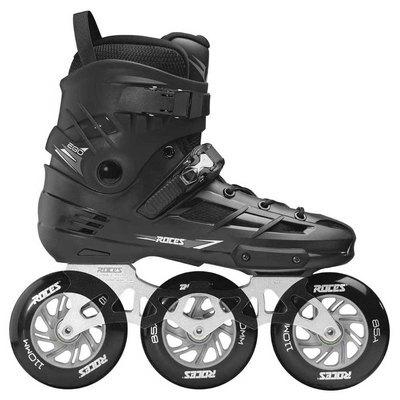 Roces - Ego TIF 3x110 - Volwassenen - Skeelers - Zwart - Zilver - 42 (42)