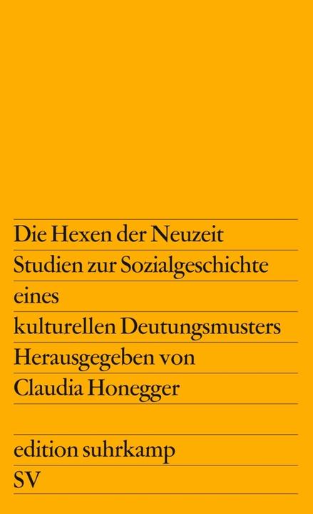 Produktbild Die Hexen der Neuzeit (Deutsch, Claudia Honegger, 1978)