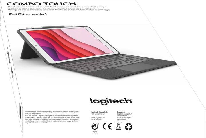 Immagine prodotto Logitech Combo Touch (Ing. Int., iPad 2019 (7° gene))