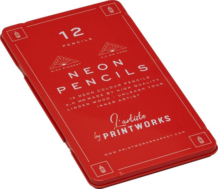 Actual product image Printworks Colored pencil set NEON (Orange, 12 x)