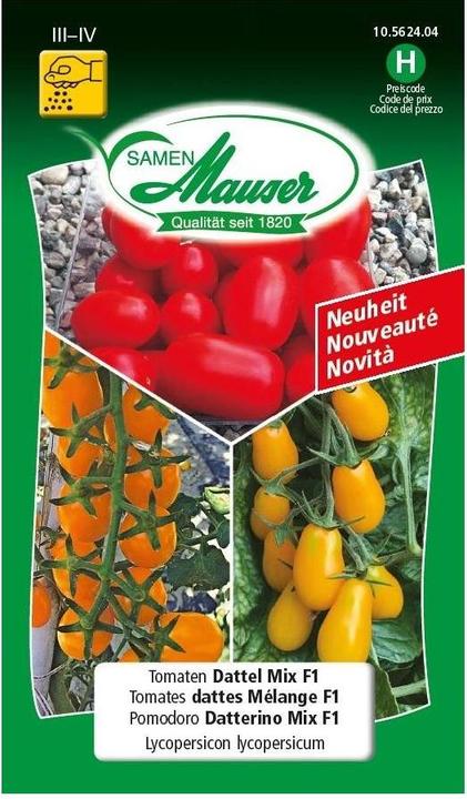 Samen Mauser Tomaten Dattel Mix F1 (Gemüsesamen)