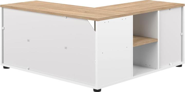 Produktbild Temahome Angle TV Stand 90 white and oak (45 x 90 cm)