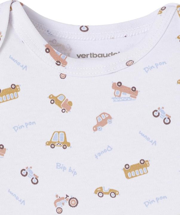 Actual product image Vertbaudet Bio-Kollektion: 5er-Pack Baby Kurzarm-Bodys in Geschenkbox (80)