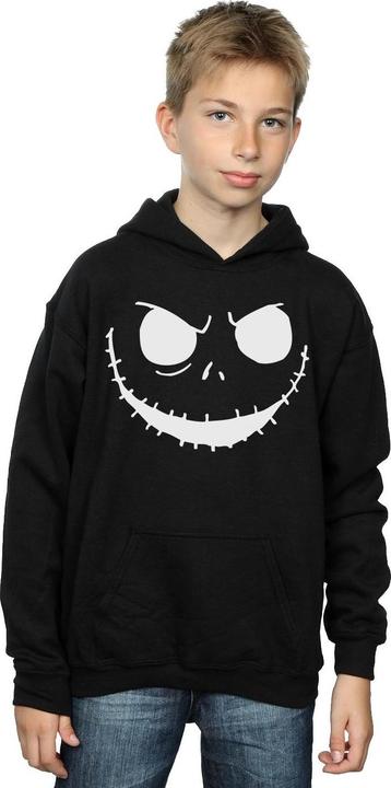 Immagine prodotto Disney Nightmare Before Christmas Jack's Face Bold Felpa con Cappuccio Ragazzi (140, 146)
