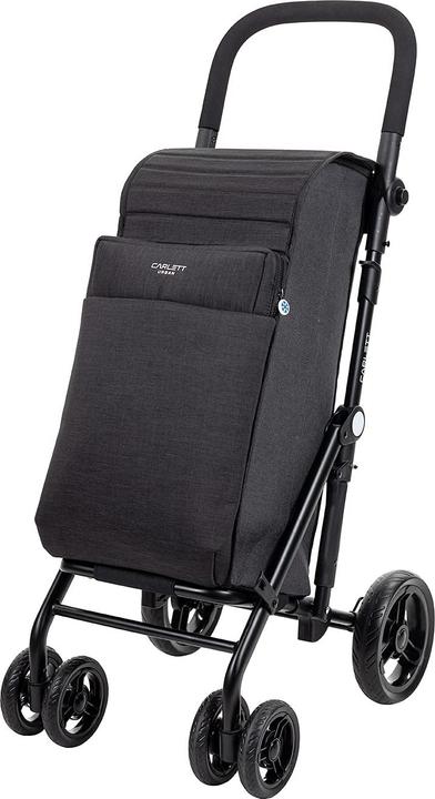 Carlett Einkaufstrolley mit 4 Raedern Urban duo in Schwarz
