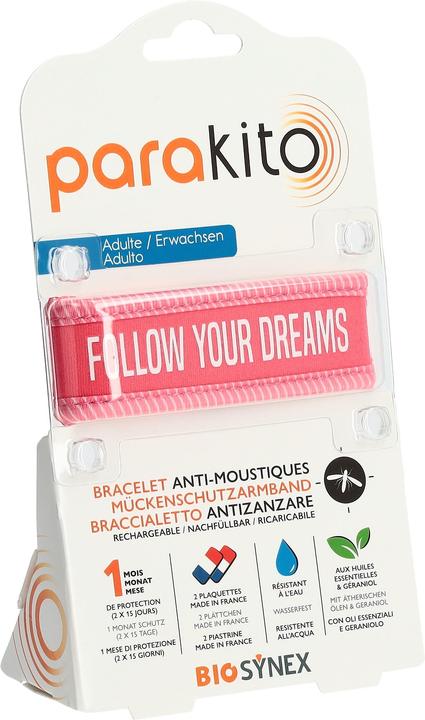 Produktbild Para‘Kito Armband Erwachsene Good Vibes fuchsie