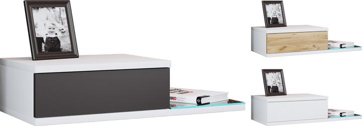 Produktbild VCM Design Wandschublade Nachttisch KonsilaL (65 x 30 x 15 cm)