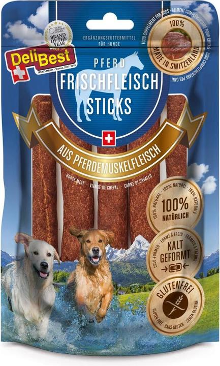 Produktbild DeliBest Premium Pferdefleisch Sticks 5 Stk. (Adult, 5 Stk., 80 g)