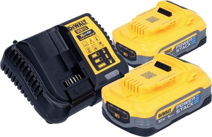 Produktbild DeWalt DCS 565 H2 Akku Handkreissäge 18 V 165 mm Brushless + 2x Powerstack Akku 5,0 Ah + Ladegerät