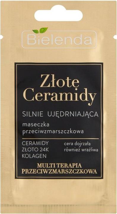 Actual product image Bielenda Golden Ceramides Strong Firming Anti-Wrinkle Mask 8G