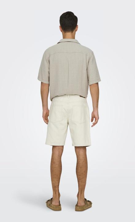 Actual product image Only & Sons Onsedge Ecru 2044 Pim Dnm Shorts Noos (S)