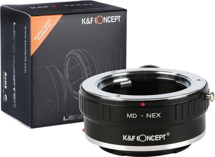 Image du produit K&F Concept Adaptateur d'objectif de haute précision, MD-NEX (avec connecteur de trépied)